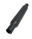 Jetex Custom Round Exhaust Silencer Box 2.00"/50.80mm 2.00"/50.80mm H=80.00mm W=80.00mm L=400.00mm 1.00L Aluminised Steel