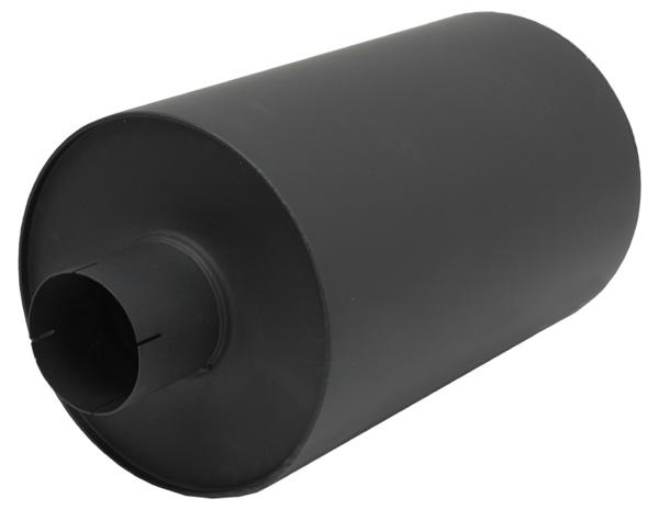 Jetex Custom Round Exhaust Silencer Box 4.00"/101.60mm 4.00"/101.60mm H=300.00mm W=300.00mm L=280.00mm 17.02L Aluminised Steel