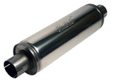 Jetex Custom Round Exhaust Silencer Box 2.50"/63.50mm 2.50"/63.50mm H=125.00mm W=125.00mm L=420.00mm 3.68L Stainless Steel
