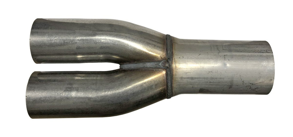 Jetex Custom Exhaust Y-Pipe 3.50"/88.90mm 3.00"/76.02mm (x2) Stainless Steel