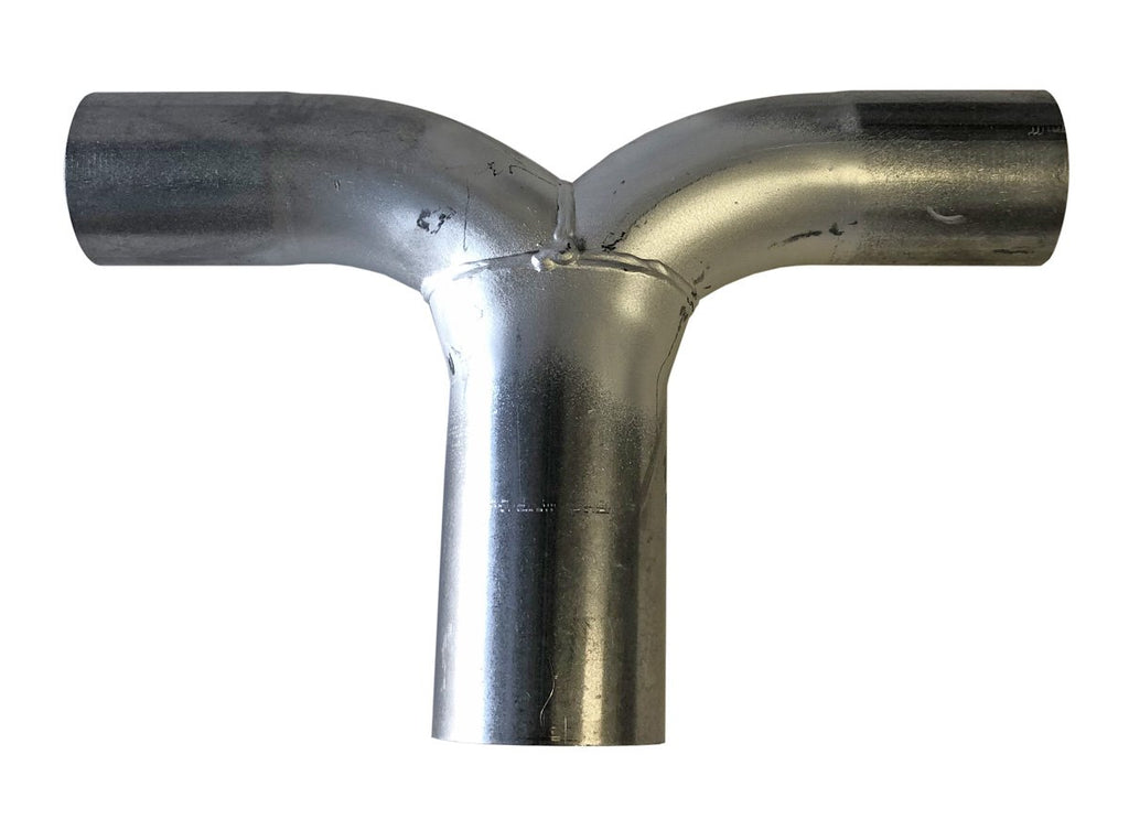 Jetex Custom Exhaust T-Pipe 3.00"/76.02mm 2.50"/63.50mm (x2) Mild Steel