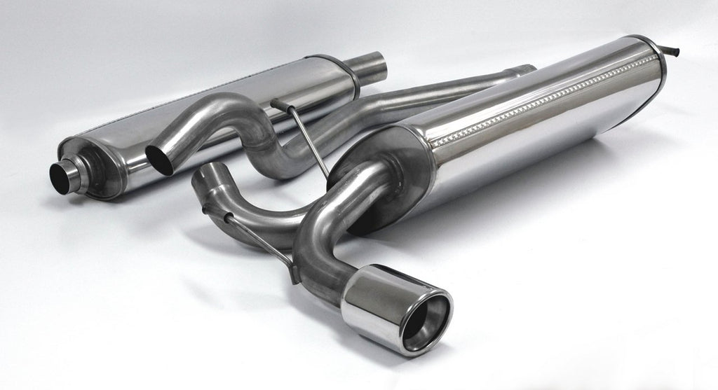 Jetex Performance Exhaust System Peugeot 206 GTI180/RC 2.0L 16V 177bhp 9/02+ 2.75"/70.00mm Half System Stainless Steel (T300 series) Round 100mm