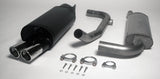 Jetex Performance Exhaust System Volvo S40 non-Turbo (Phase 1) Phase 1 1.6/1.8/2.0 Saloon 96-00 2.50"/63.50mm Half System Stainless Steel (T400 series) Twin Round 80mm