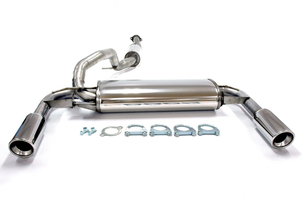 Jetex Performance Exhaust System Volvo S40N Turbo T5 AWD 04+ 2.50"/63.50mm Half System Stainless Steel (T300 series) Round 100mm L+R