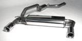 Jetex Performance Exhaust System Ford Focus ST 2.5L 225bhp 11/05+ 2.50"/63.50mm Half System Stainless Steel (T300 series) Round 100mm L+R