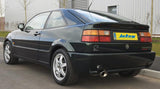 Jetex Performance Exhaust System Volkswagen Corrado VR6 2.9 VR6 (from chassis 50-N-000 0001) 8/91+ 2.50"/63.50mm Half System Stainless Steel (T300 series) Non-Resonated Oval 90/120mm