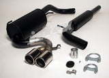 Jetex Performance Exhaust System Volkswagen Lupo 1.4/1.7D 98+ 2.50"/63.50mm Half System Stainless Steel (T400 series) Twin Round 80mm