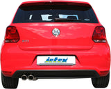 Jetex Performance Exhaust System Volkswagen Polo GTi 6R 1.4 180bhp 6/10-5/14 2.50"/63.50mm Half System Stainless Steel (T300 series) Resonated Twin Round 80mm