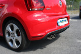 Jetex Performance Exhaust System Volkswagen Polo GTi 6R 1.4 180bhp 6/10-5/14 2.50"/63.50mm Half System Stainless Steel (T300 series) Resonated Twin Round 80mm