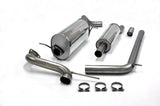 Jetex Performance Exhaust System Seat Ibiza (6J) Cupra (09+) 1.4TSI 09+ 2.50"/63.50mm Half System Stainless Steel (T300 series) Resonated Uses OE Tailpipe