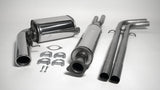 Jetex Performance Exhaust System Volvo S60 2WD Turbo (2000-09) 2.0T/2.4T/2.5T/T5/2.4D/D5 2WD 01+ 2.50"/63.50mm - 2.00"/50.80mm Half System Stainless Steel (T300 series) Resonated Round 100mm