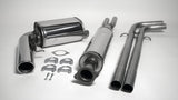 Jetex Performance Exhaust System Volvo V70N Turbo 2WD 2.0T/2.4T/2.5T/T5/2.4D/2.5D/D5 2001-03 2.50"/63.50mm - 2.00"/50.80mm Half System Stainless Steel (T300 series) Resonated Round 100mm
