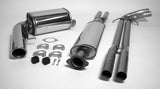 Jetex Performance Exhaust System Volvo S60 AWD Turbo (2000-09) 2.4T/2.5T AWD 01+ 2.50"/63.50mm - 2.00"/50.80mm Half System Stainless Steel (T300 series) Resonated Round 100mm