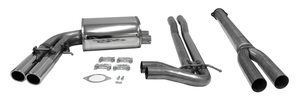 Jetex Performance Exhaust System Volvo S60 R Turbo (03-07) 2.5T 300bhp 2003-07 2.50"/63.50mm - 2.00"/50.80mm Half System Stainless Steel (T300 series) Non-Resonated Twin Round 70mm