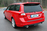 Jetex Performance Exhaust System Volvo V70 III 2WD 2.0T/T4/T5/2.5FT (and Bi-Fuel) 07+ 2.50"/63.50mm - 2.00"/50.80mm Half System Stainless Steel (T300 series) Round 100mm L+R