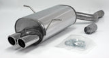 Jetex Performance Exhaust System BMW 318i E46 Saloon/Touring/Coupe 98-05 2.50"/63.50mm Back Box Stainless Steel (T300 series) Twin Round 70mm