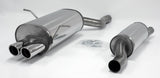 Jetex Performance Exhaust System BMW 316i E46 Saloon/Touring/Coupe 98-05 2.50"/63.50mm Half System Stainless Steel (T300 series) Twin Round 70mm