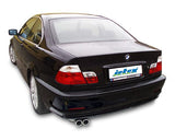 Jetex Performance Exhaust System BMW 318i E46 Saloon/Touring/Coupe 98-05 2.50"/63.50mm Half System Stainless Steel (T300 series) Twin Round 70mm