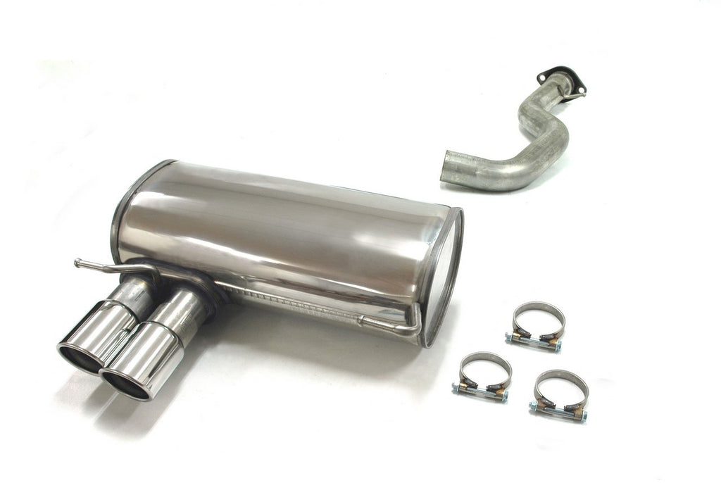 Jetex Performance Exhaust System BMW 330i E91 Touring 03/07+ 2.75"/70.00mm Back Box + Connecting Pipework Stainless Steel (T300 series) Twin Round 70mm