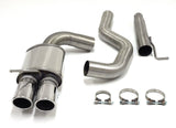 Jetex Performance Exhaust System BMW 318D E90 Saloon/Touring/Coupe/Cabrio 2005-12 2.75"/70.00mm Back Box + Connecting Pipework Stainless Steel (T300 series) Twin Round 80mm