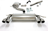 Jetex Performance Exhaust System Volkswagen Golf Mk5 Diesel Turbo 1.9TDi/2.0TDi 03+ 3.00"/76.50mm - 2.50"/63.50mm Half System Stainless Steel (T300 series) Resonated Twin Round 80mm Quad