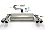 Jetex Performance Exhaust System Volkswagen Golf Mk6 1.4TSi 1.4TSI 09+ 3.00"/76.50mm Half System Stainless Steel (T300 series) Non-Resonated Twin Round 80mm Quad