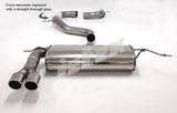 Jetex Performance Exhaust System Audi A3 (8PA) 2WD Petrol Turbo Sportback (03+) 1.4TFSi/2.0 Turbo FSi Sportback 03+ 3.00"/76.50mm Half System Stainless Steel (T300 series) Non-Resonated Twin Round 80mm