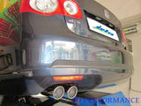 Jetex Performance Exhaust System Volkswagen Jetta Mk5 TFSi 1.4L/2.0L TFSi 2005-10 3.00"/76.50mm Half System Stainless Steel (T300 series) Twin Round 80mm