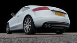 Jetex Performance Exhaust System Audi TT (8J) 2WD (06+) Roadster/Coupe 2WD 1.8/2.0 Turbo 160/200bhp 06+ 3.00"/76.50mm Half System Stainless Steel (T300 series) Twin Round 90mm