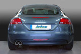 Jetex Performance Exhaust System Audi TT (8J) Quattro (06+) Roadster/Coupe 4WD 2.0 Turbo 200bhp 06+ 3.00"/76.50mm Half System Stainless Steel (T300 series) Twin Round 90mm