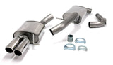 Jetex Performance Exhaust System Volkswagen Passat Turbo Saloon/Estate/CC 1.8TSI/2.0TFSI 2005-10 3.00"/76.50mm Half System Stainless Steel (T300 series) Twin Round 80mm