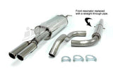 Jetex Performance Exhaust System Skoda Octavia (1U) vRS (02-04) Saloon 1.8i Turbo RS 2002-04 2.50"/63.50mm Half System Stainless Steel (T300 series) Non-Resonated Twin Round 80mm
