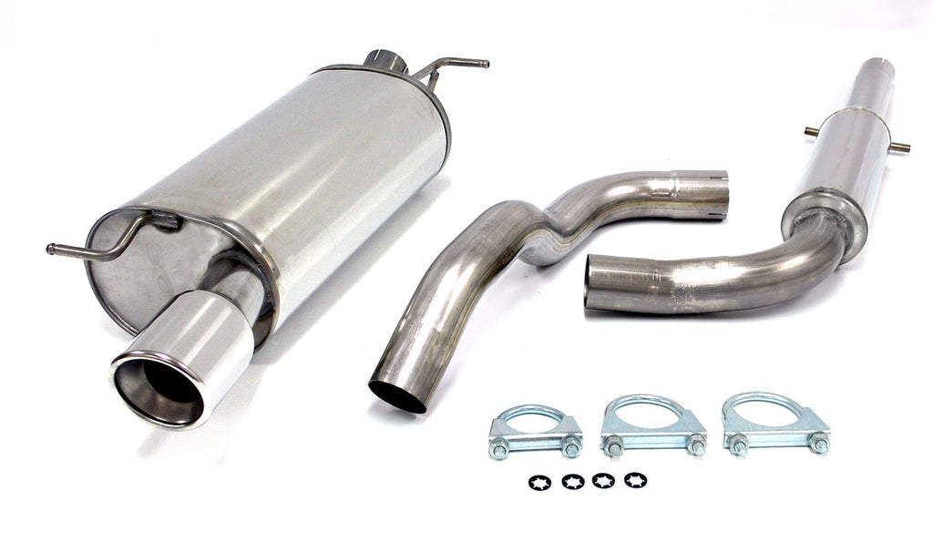 Jetex Performance Exhaust System Audi TT (8N) (99-06) 2WD Coupe/Roadster 1.8T 180bhp 98-6/06 2.50"/63.50mm Half System Stainless Steel (T300 series) Round 100mm