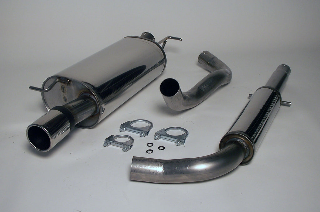 Jetex Performance Exhaust System Volkswagen Golf Mk4 Turbo Anniversary Edition 1.8 Turbo 2.50"/63.50mm Half System Stainless Steel (T300 series) Resonated Round 90mm