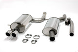 Jetex Performance Exhaust System Audi S4 (B5) Quattro 2.7 265bhp Saloon/Estate 98-01 2.50"/63.50mm Half System Stainless Steel (T300 series) Twin Round 80mm
