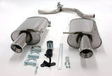 Jetex Performance Exhaust System Audi A4 (B6) 2WD (Non-Petrol Turbo) + TDI (01-05) 1.6/2.0/1.9TDI (not Quattro) up to 2005 2.50"/63.50mm - 2.00"/50.80mm Back Boxes Stainless Steel (T300 series) Round 100mm L+R