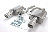 Jetex Performance Exhaust System Audi A4 (B6) 2WD Petrol Turbo (01-05) 1.8T Saloon/Estate (also cabriolet B6/B7 01-09) 2001-05 2.50"/63.50mm Back Box Stainless Steel (T300 series) Round 100mm L+R