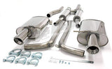 Jetex Performance Exhaust System Audi A4 (B6) Quattro Petrol Turbo (01-05) 1.8T Saloon/Estate (also cabriolet B6/B7 01-09) 2001-05 2.50"/63.50mm - 2.00"/50.80mm Half System Stainless Steel (T300 series) Resonated Round 100mm L+R