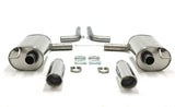 Jetex Performance Exhaust System Audi A6 (C6) Quattro (05-2011) 2.4/2.8/3.0TFSI/3.2/4.2/2.0TDI/2.7TDI/3.0TDI 2005-11 2.25"/57.00mm Back Boxes Stainless Steel (T300 series) Round 100mm L+R