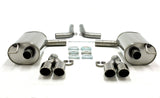 Jetex Performance Exhaust System Audi A6 (C6) Quattro (05-2011) 2.4/2.8/3.0TFSI/3.2/4.2/2.0TDI/2.7TDI/3.0TDI 2005-11 2.25"/57.00mm Back Boxes Stainless Steel (T300 series) Twin Round 80mm Quad