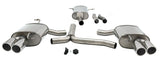 Jetex Performance Exhaust System Audi A5 Petrol Turbo 2WD/Quattro (06+) 1.8T/2.0T 06+ 2.75"/70.00mm - 2.25"/57.00mm Half System Stainless Steel (T300 series) Resonated Twin Round 80mm Quad