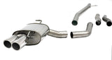 Jetex Performance Exhaust System Audi A4 (B8) Petrol Turbo 2WD/Quattro (08+) 1.8T/2.0T 08+ 2.75"/70.00mm Half System Stainless Steel (T300 series) Non-Resonated Twin Round 80mm