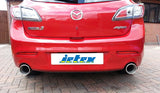 Jetex Performance Exhaust System Mazda 3 MPS II 2.3 Turbo 260bhp 11/09+ 3.00"/76.50mm Half System Stainless Steel (T300 series) Round 114mm L+R