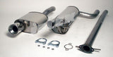 Jetex Performance Exhaust System Ford Focus I (98-04) 1.8/2.0 Hatch 98-04 2.50"/63.50mm Half System Stainless Steel (T300 series) Round 100mm