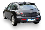 Jetex Performance Exhaust System Mazda 3 MPS I 2.3 Turbo 260bhp 1/07-6/09 2.75"/70.00mm Half System Stainless Steel (T300 series) Round 100mm