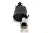Jetex Performance Exhaust System Ford Fiesta MK4 1.25i 16V/1.3i 8V 96+ 2.00"/50.80mm Half System Aluminised Steel Round 100mm