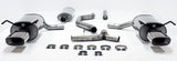 Jetex Performance Exhaust System Saab 93 (03+) (58L Fuel Tank) [Gen 2] 1.8T/2.0T/2.8T non-Aero (Sports Saloon/Wagon/Cabriolet + Biopower) 2004+ 2.50"/63.50mm - 2.13"/54.00mm Half System Stainless Steel (T300 series) Duplex Oval 85/150mm