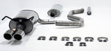 Jetex Performance Exhaust System Saab 93 (03+) (58L Fuel Tank) [Gen 2] 1.8T/2.0T non-Aero and 2.0T Aero (Sports Saloon/Wagon/Cabriolet + Biopower) 2004+ 2.50"/63.50mm Half System Stainless Steel (T300 series) Twin Round 80mm Quad
