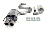 Jetex Performance Exhaust System Saab 93 (03+) (61L Fuel Tank) [Gen 2] 1.8T/2.0T non-Aero and 2.0T Aero (Sports Saloon/Wagon/Cabriolet + Biopower) 2003+ 2.50"/63.50mm Half System Stainless Steel (T300 series) Twin Round 80mm Quad