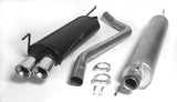 Jetex Performance Exhaust System Vauxhall Vectra B (94-02) 1.6 8V/1.6/1.8/2.0 16V/2.2 16V Saloon/Estate 10/94-02 2.50"/63.50mm Half System Aluminised Steel Twin Round 80mm